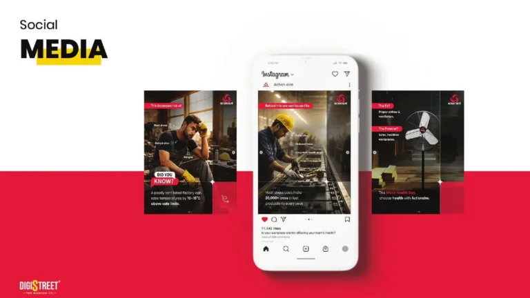 Action Aire: fan product campaign variation — social media creative portfolio