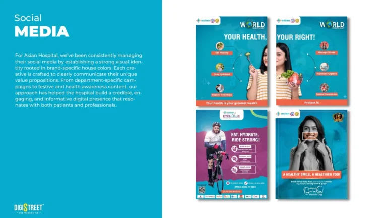 Asian Hospital: healthcare awareness day campaign — social media creative portfolio