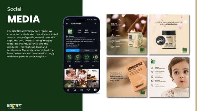 Bail Naturals: baby care social campaign — social media creative portfolio