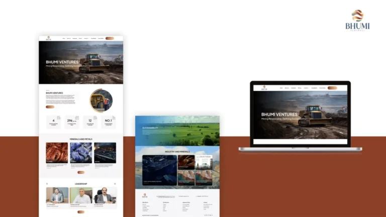 Bhumi Ventures: responsive website portfolio — website design portfolio