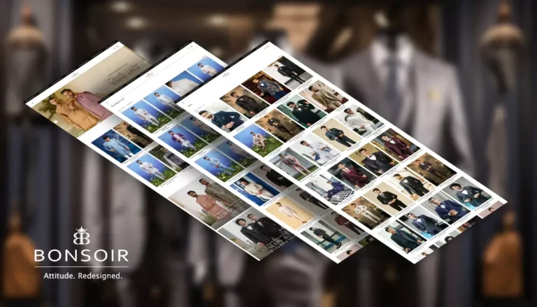 Bonsoir: menswear ecommerce website — website design portfolio