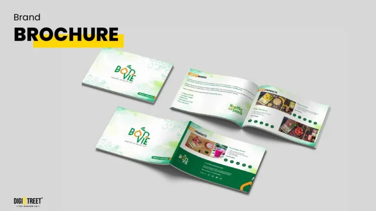 Bonvie: fruit snack brochure — brochure design portfolio