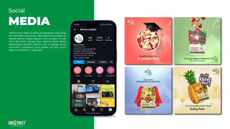 Bonvie: fruit snack social campaign — social media creative portfolio