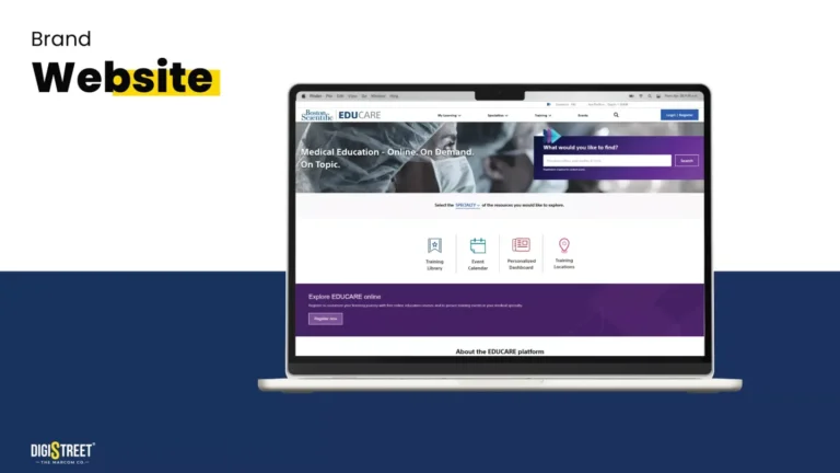 Boston Scientific: healthcare website — website design portfolio