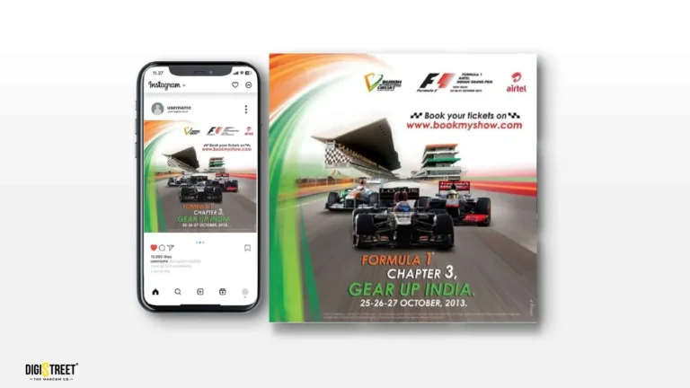 Buddh International Circuit: formula one social campaign — social media creative portfolio