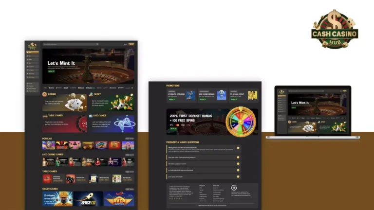 Cash Casino: responsive website portfolio — website design portfolio