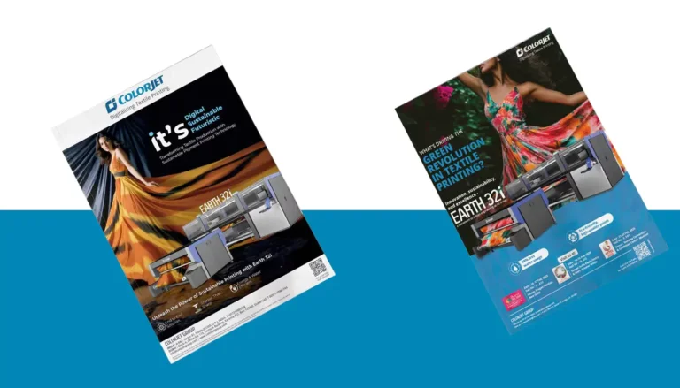 ColorJet: textile printing product brochures — brochure design portfolio