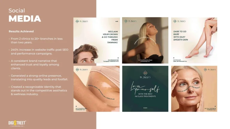 Dr Haror: beauty and wellness social campaign — social media creative portfolio
