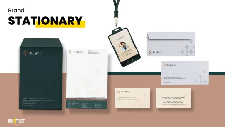Dr Haror: beauty brand stationery — brand identity portfolio