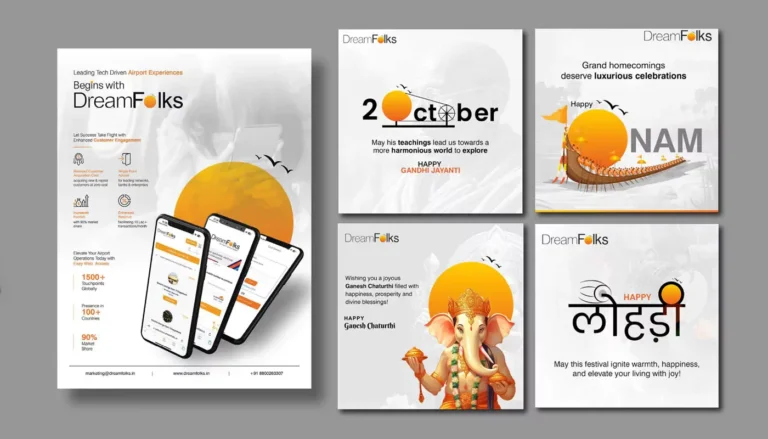 DreamFolks: travel campaign and brochure — social media and creative portfolio