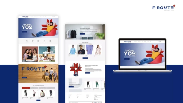 F-Royte: responsive website portfolio — website design portfolio