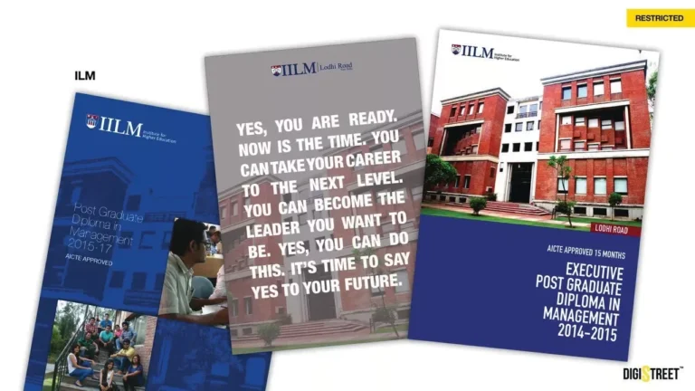IILM: executive pgdm brochures — brochure design portfolio