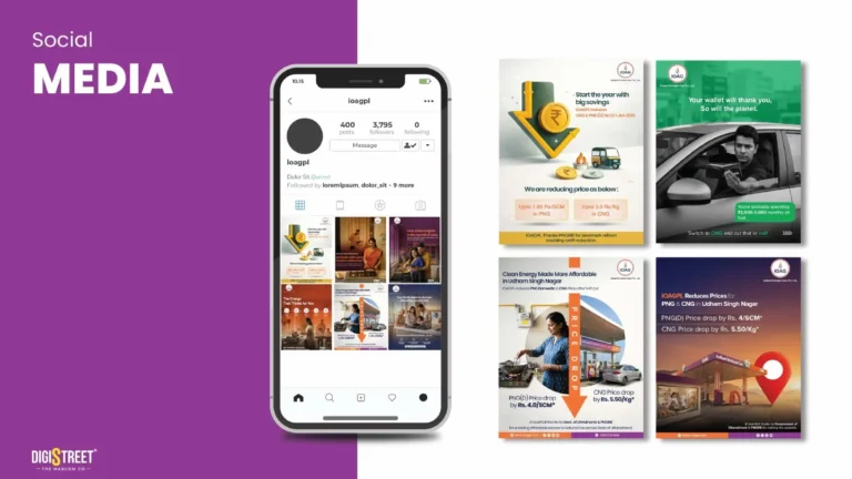 IndianOil Adani Gas: cng and png social campaign — social media creative portfolio