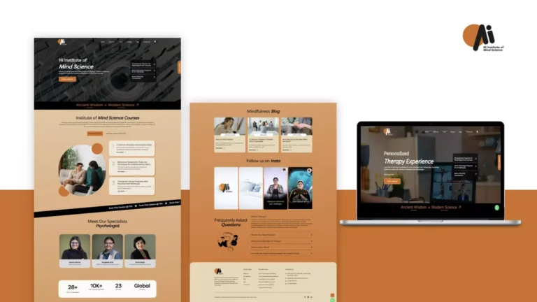 Institute of Mind Science: responsive website portfolio — website design portfolio