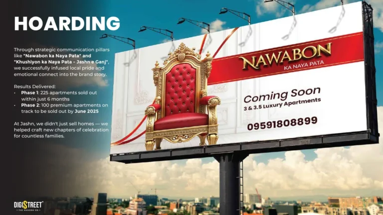 Jashn: nawabon ka naya pata billboard — outdoor advertising portfolio