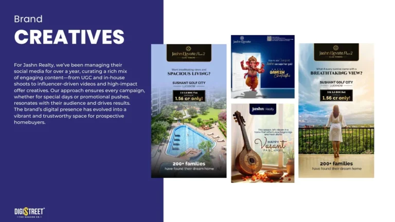 Jashn: residential property campaign — social media creative portfolio