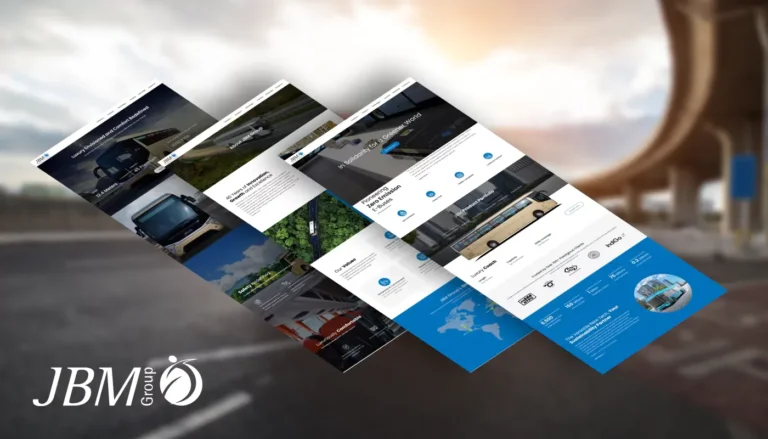 JBM: corporate website presentation — website design portfolio