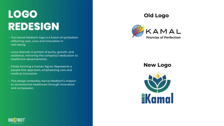 Kamal Medtech: medical brand logo redesign — brand identity portfolio