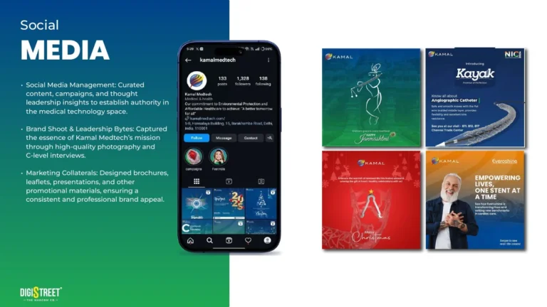 Kamal Medtech: medical product social campaign — social media creative portfolio