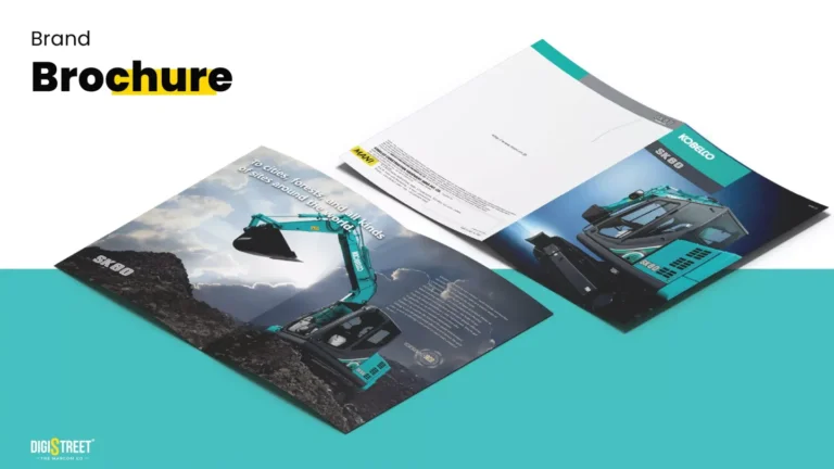 Kobelco: construction equipment brochure — brochure design portfolio