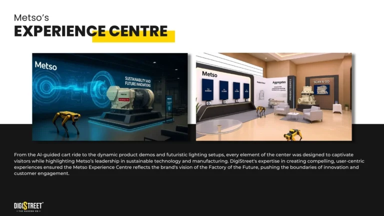 Metso: experience centre installation visuals — event communication portfolio