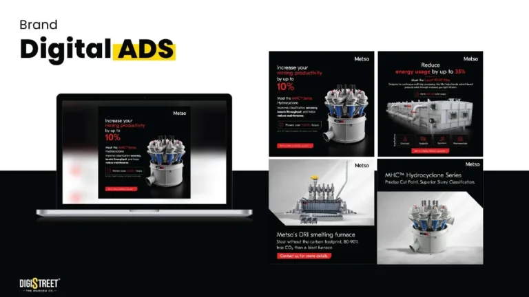 Metso: industrial digital advertising — social media creative portfolio