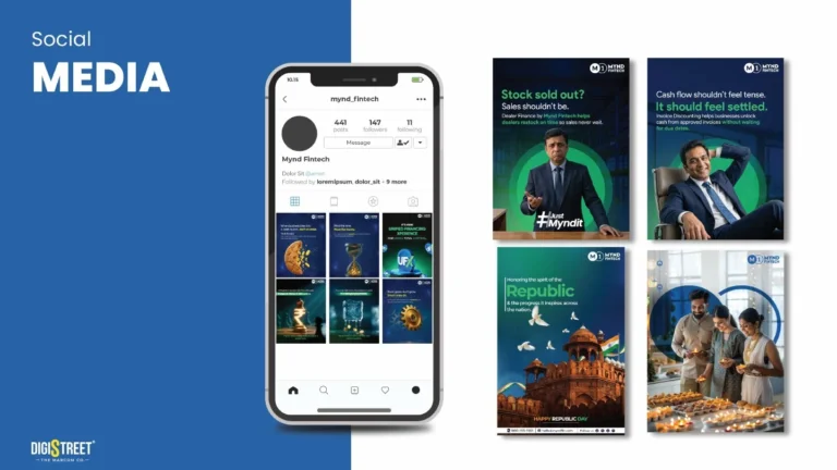 Mynd Fintech: financial services social campaign — social media creative portfolio