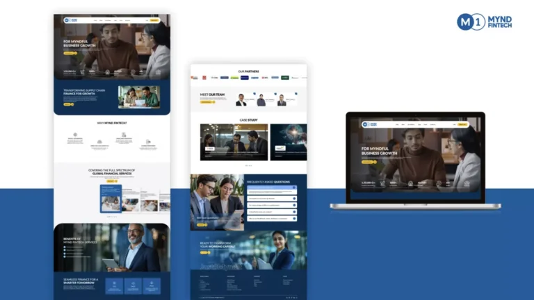 Mynd Fintech: responsive website portfolio — website design portfolio