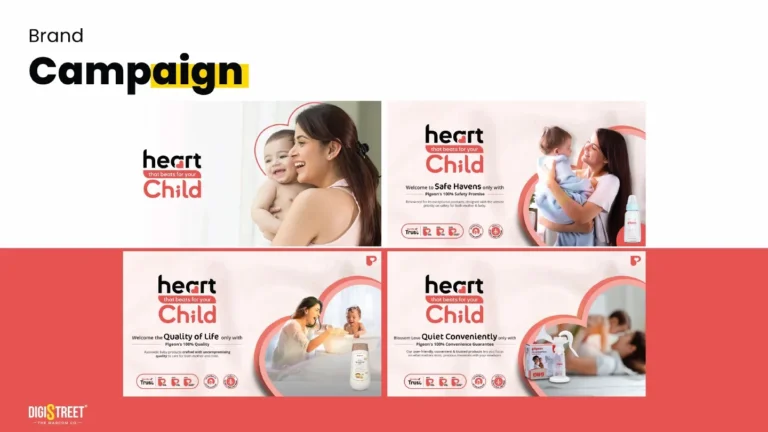 Pigeon: heart child campaign — social media creative portfolio
