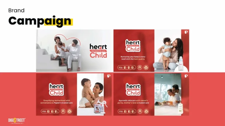 Pigeon: heart child campaign variation — social media creative portfolio