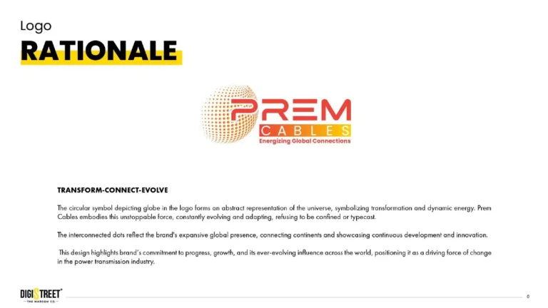 Prem Cables: industrial logo rationale — brand identity portfolio