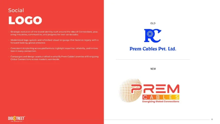 Prem Cables: industrial logo redesign — brand identity portfolio
