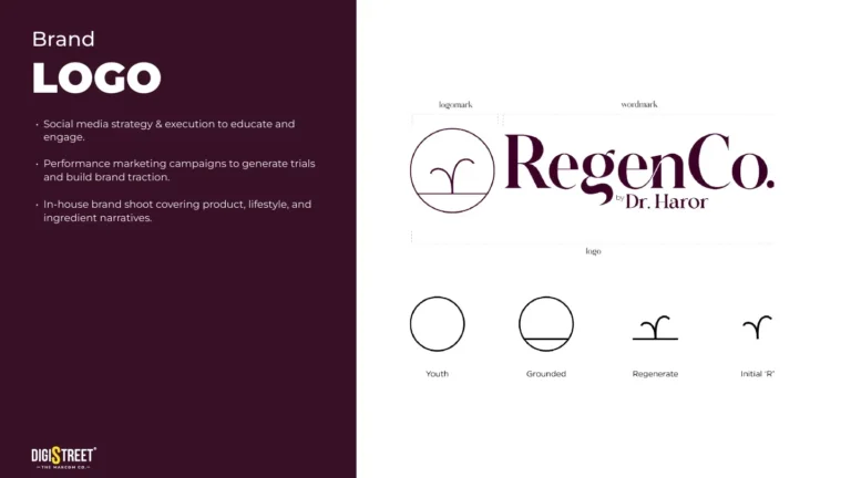 Regenco: skincare logo identity — brand identity portfolio