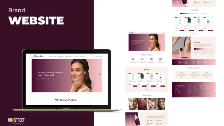 Regenco: skincare website — website design portfolio
