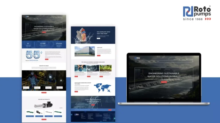 Roto Pumps: responsive website portfolio — website design portfolio