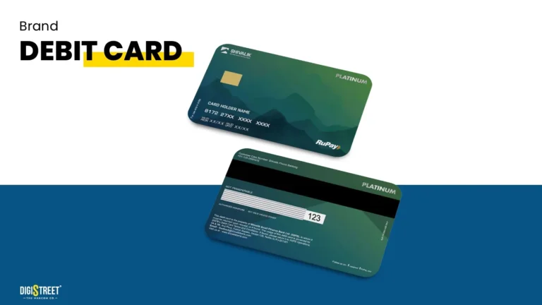 Shivalik Bank: debit card design — brand identity portfolio