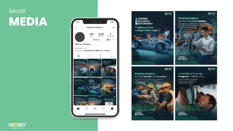 Shriram Pistons: automotive technical social feed — social media creative portfolio