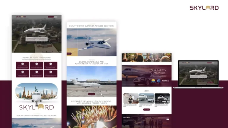SkyLord: responsive website portfolio — website design portfolio