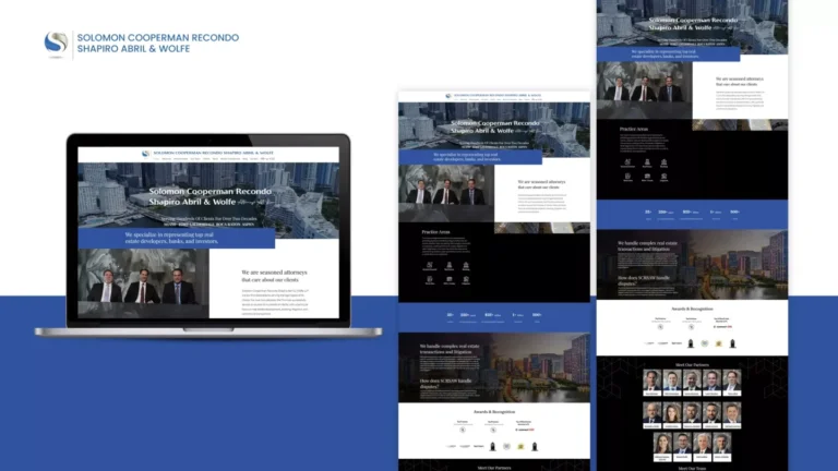 Solomon Cooperman Recondo: responsive website portfolio — website design portfolio
