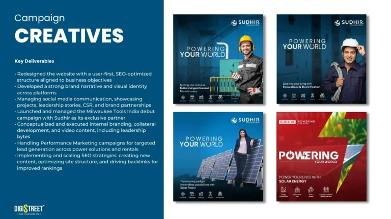 Sudhir: power solutions social campaign — social media creative portfolio