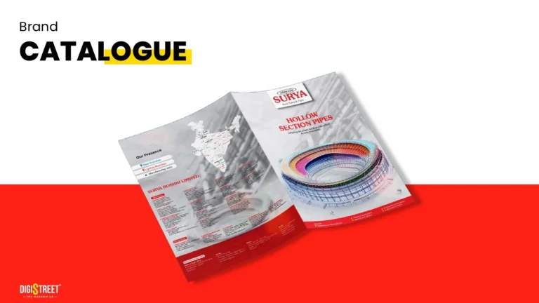 Surya Pipes: pipe product catalogue — brochure design portfolio