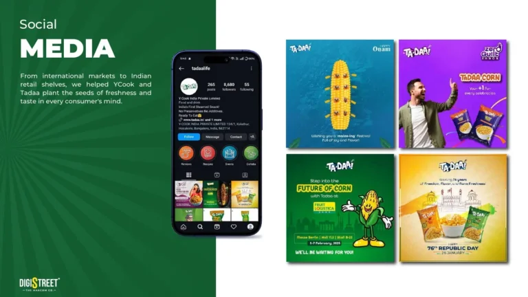 Tadaa: food product social campaign — social media creative portfolio