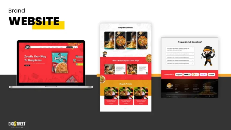 Tasty Ninja: food brand website — website design portfolio
