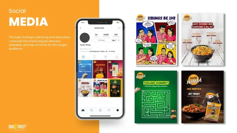 Tasty Ninja: food occasion social campaign — social media creative portfolio