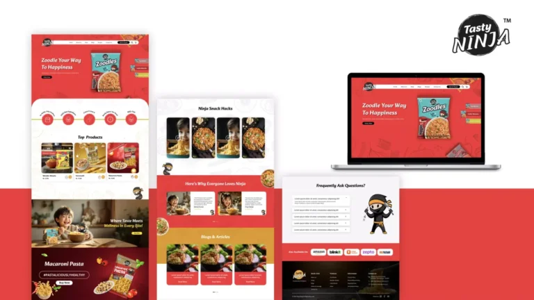 Tasty Ninja: responsive website portfolio — website design portfolio