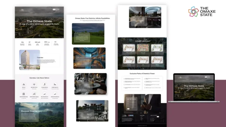 The Omaxe State: responsive website portfolio — website design portfolio