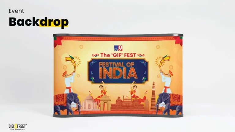 TV9: festival of india backdrop — event communication portfolio