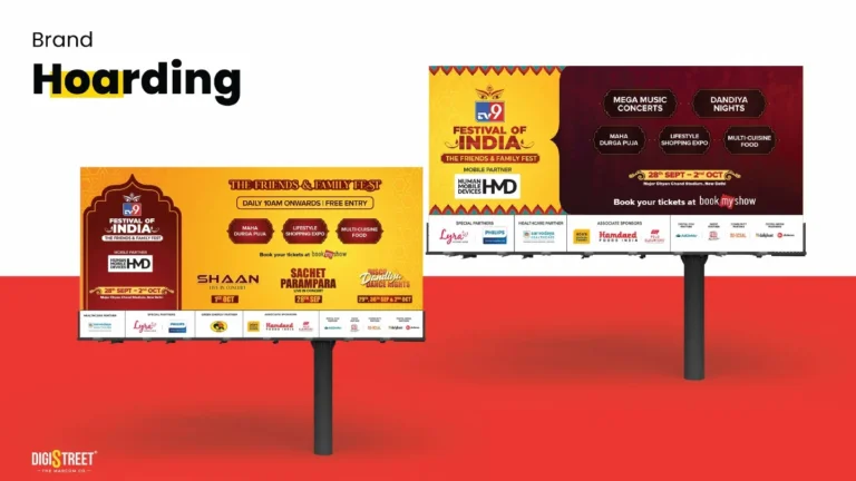 TV9: festival of india hoarding — outdoor advertising portfolio