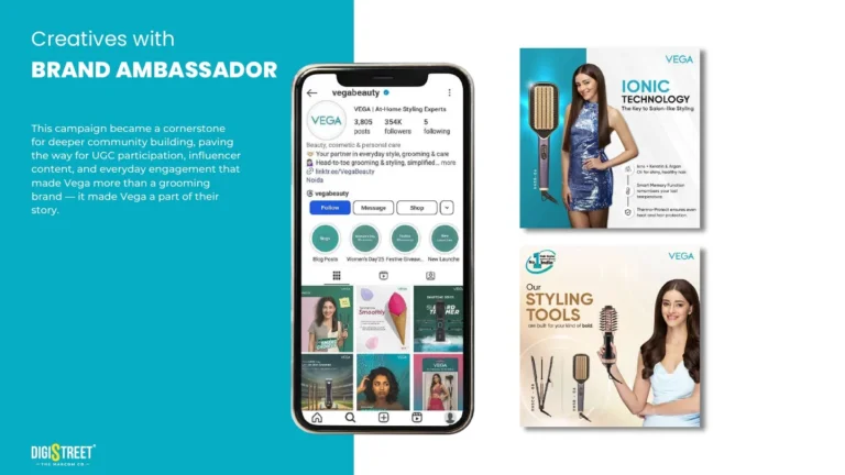 VEGA: hair care brand ambassador creatives — social media creative portfolio
