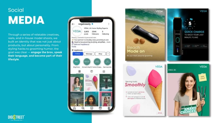 VEGA: hair styling social campaign — social media creative portfolio